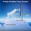 Single Monitor Mount for 32 27 24 22 inch Screen, Monitor Arm Holds 4.4-22 lbs, Monitor Desk Mount, Gaming & Home Office Use, VESA 75x75mm & 100x100mm, Freelift Pro White view 4