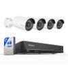 Reolink 5MP PoE Security Camera System Bundle, 4PCS 5MP IP Cameras, a 8CH NVR Pre-Installed with 2TB HDD, RLK8-410B4-5MP Bundle with 4K 8MP Dual-Lens Camera Trackmix PoE view 2