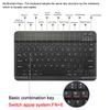 10-Inch Mini Ultra-Slim Bluetooth Keyboard Portable Wireless Keyboard Rechargeable for Apple iPad iPhone Samsung Tablet Phone Smartphone iOS Android Windows (Purple) view 3