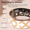CNBRO Smart Ring for Women Men Fitness Ring Heart Rate Monitor Sleep Smart Ring Step Counter Calorie Pedometer Rings Fashionable Fitness Tracker Remote Control Photograph Rose Gold Ring view 2
