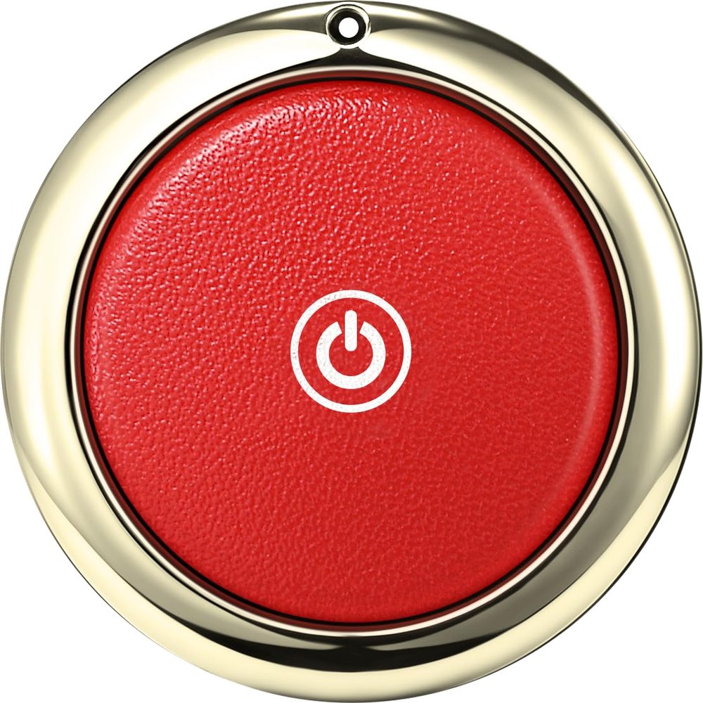 Tracker Finder Works for Apple Find My (iOS Only) GPS Tracker for Luggage Keys Backpack (Red, 1Pack)