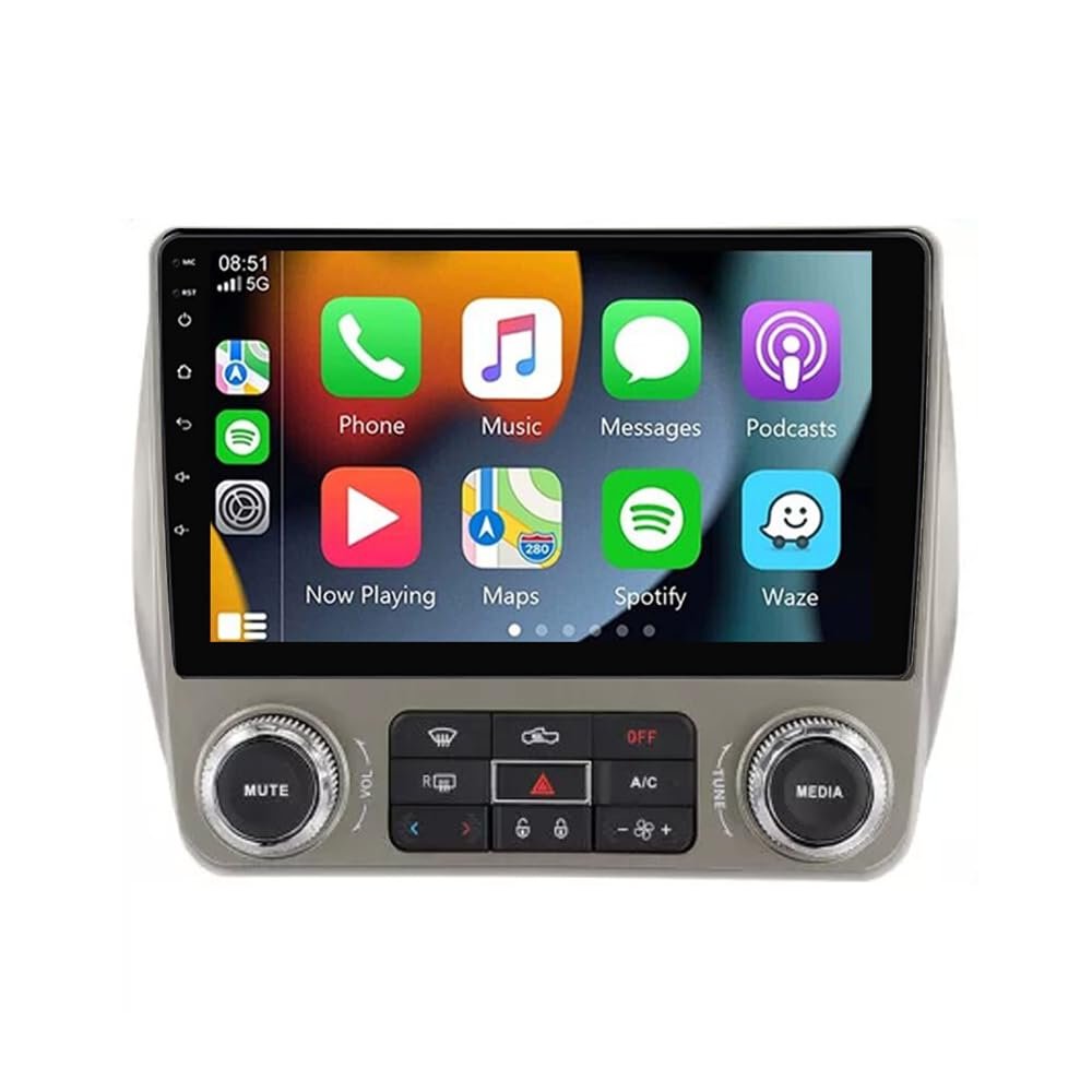 4+64GB for Chevy Chevrolet Camaro Radio 2010-2015 Android 13 Car Stereo 9" Touchscreen Wireless Carplay Android Auto DSP Bluetooth GPS Navigation FM with Free Reverse Camera