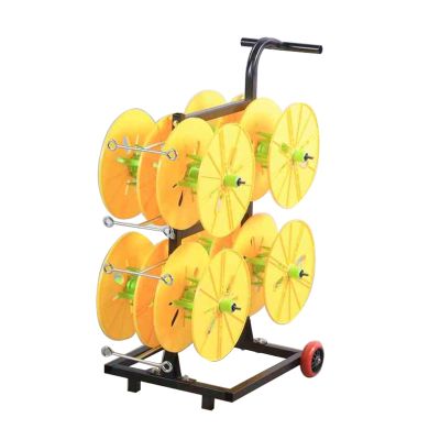 YLQFGUVWK Wire Reel Stand 8 Rolls, Cable Unwinding Reel Construction Site Cable Unwinding Tool Electrical Industry Cable Reel Cable Dispenser Reel Stand