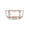 Car Front Side Air Outlet Vent Frame Trim Compatib Audio Frame with Cable/Fit for Kia Rio 2 2005 2006 2007 2008-2011 Car Auto ABS Radio Dashboard GPS Stereo Panel Frame ABS Silver Car Stereo Radio view 4