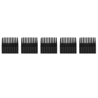5Pcs Heat Sinks for Electronics, Computer Heatsink, Printer Heat Sink for Ensuring The Performance of Electronic Components (Black)