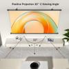 SXYHCK Universal Manual Projection Screen, 60in 72in Portable Projector Screen, 4:3 16:9 Home Theater Movie Screen, Absorbs Light Double-Sided Screen(60 Inch(16:9)) view 4