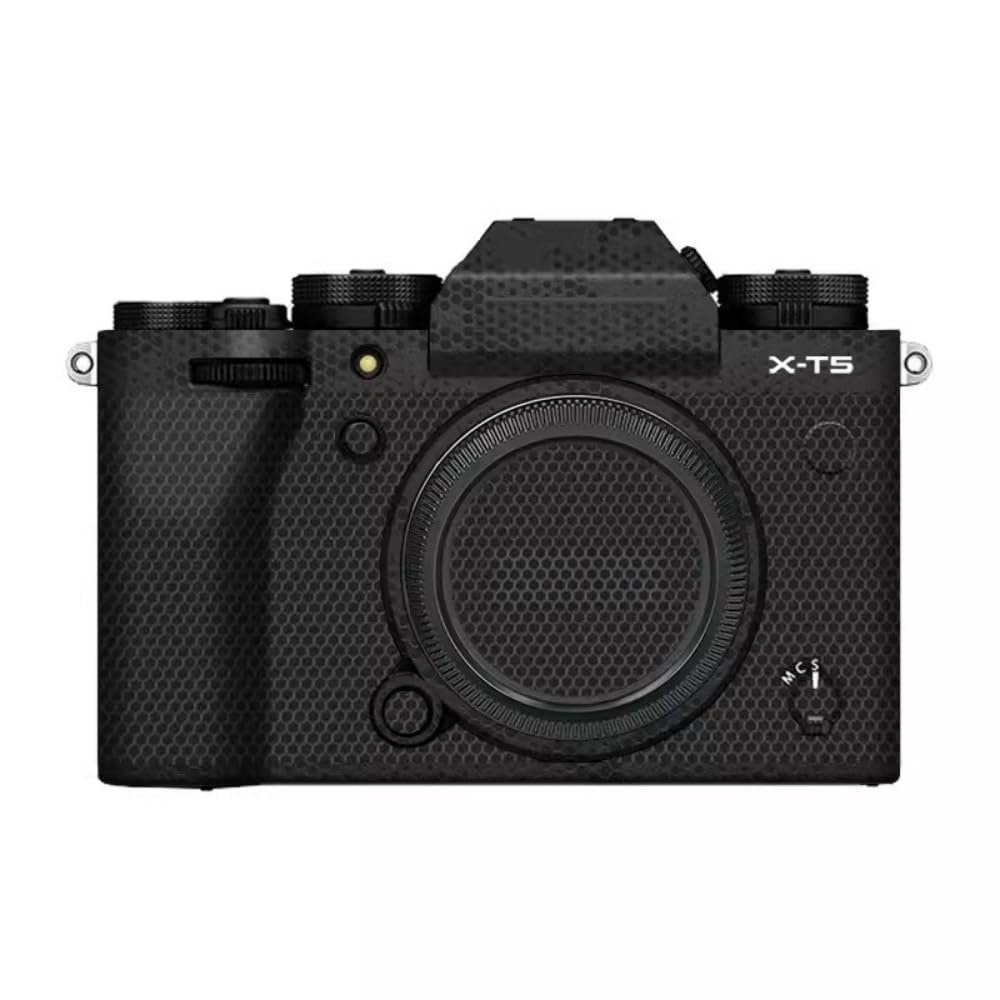 Anti-Scratch Camera Cover Skin Sticker for Fujifilm X-T5 Mirrorless Digital Camera Body Protector Vinyl Film Decals for Fuji XT5 (Mamba Black)