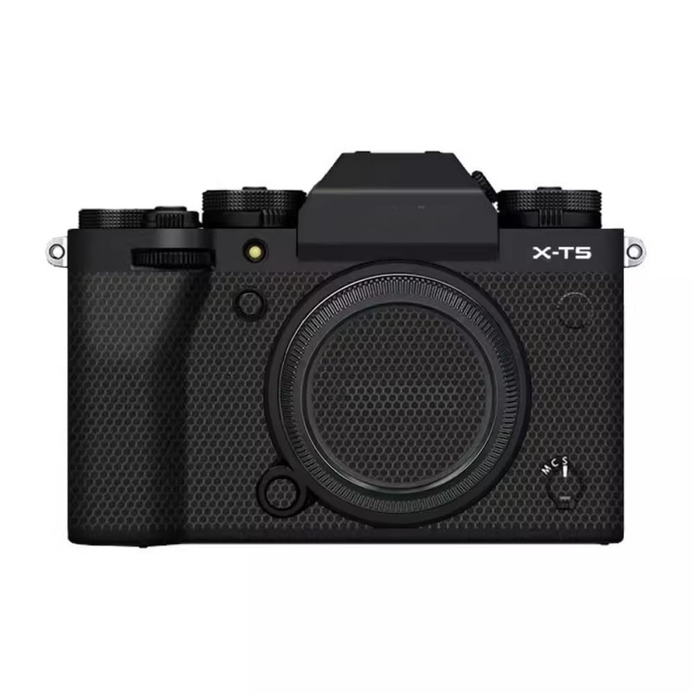 Anti-Scratch Camera Cover Skin Sticker for Fujifilm X-T5 Mirrorless Digital Camera Body Protector Vinyl Film Decals for Fuji XT5 (Matte Black)