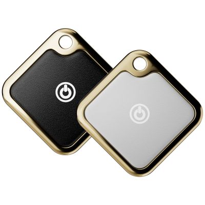Tracker Item Finders Work for Apple Find My (iOS Only) APP Air GPS Tracker Tag for Dog,CatLuggage, Key, Backpack, Satchel Etc. (Black&White)