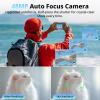 4K Digital Camera for Photography and Video, Autofocus 48MP Vlogging Camera for YouTube with 3'' 180Flip Screen 16X Zoom Compact Travel Cameras with SD Card, 2 Batteries, Anti-Shake, Flash (Black) view 3