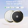 SMART CC Bluetooth Tracker Item Finders Work for Apple Find My (iOS Only) APP GPS Tracker for Dogs Cats Luggage Keys Backpack Satchel Etc (Black*White, 2Pack) view 2