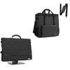 CURMIO Double-Layer PC Carrying Case and 24 Inch Monitor Carrying Case, Desktop Computer Travel Bag for PC Chassis, Keyboard, Mouse and Headphone, Bag Only, Black view 1