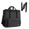 CURMIO Double-Layer PC Carrying Case and 24 Inch Monitor Carrying Case, Desktop Computer Travel Bag for PC Chassis, Keyboard, Mouse and Headphone, Bag Only, Black view 2