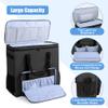 CURMIO Double-Layer PC Carrying Case and 24 Inch Monitor Carrying Case, Desktop Computer Travel Bag for PC Chassis, Keyboard, Mouse and Headphone, Bag Only, Black view 3
