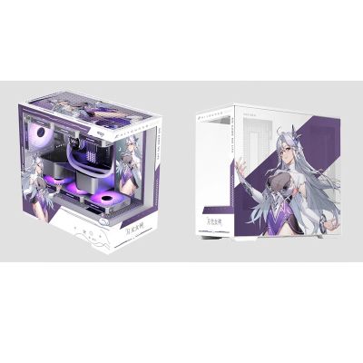 Computer Cases,Mid-Tower PC Gaming Case M-ATX/ITX - Front I/O USB 3.0 /Type-C Port - 270  Panoramic View Tempered Glass Panel - Can Be Customized Privately