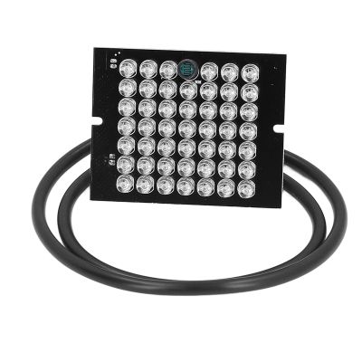 48-LED IR Light Board for CCTV Security Camera, 940NM IR LED IR Lamp Board with 12V DC Power, Indoor Night Camera Light