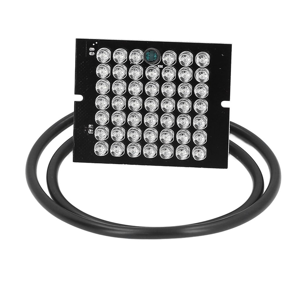 48-LED IR Light Board for CCTV Security Camera, 940NM IR LED IR Lamp Board with 12V DC Power, Indoor Night Camera Light