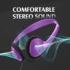 Flutesan 20 Pack Headphones Bulk Libraries Wired on Ear Headphones Over The Head Earphones for Boys Girls Adults(Purple) view 3