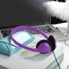 Flutesan 20 Pack Headphones Bulk Libraries Wired on Ear Headphones Over The Head Earphones for Boys Girls Adults(Purple) view 4
