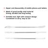 Tyenaza 3Pcs Metal Spudger, 2 Ends Repair Opening Pry Tool Kit Universal for Mobile Phone Tablet Laptop view 3
