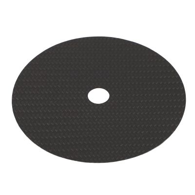 0.2mm Disc Stabilizer Carbon Fiber CD DVD Stabilizer Tuning Mat, Carbon Fiber CD Tuning Mat for CD Player, Vibration Absorption, Low Distortion Rate (Black)