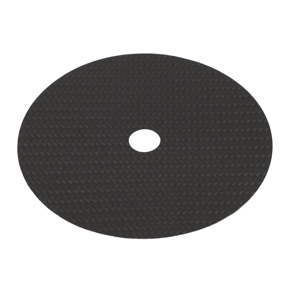 0.2mm Disc Stabilizer Carbon Fiber CD DVD Stabilizer Tuning Mat, Carbon Fiber CD Tuning Mat for CD Player, Vibration Absorption, Low Distortion Rate (Black)