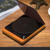 0.2mm Disc Stabilizer Carbon Fiber CD DVD Stabilizer Tuning Mat, Carbon Fiber CD Tuning Mat for CD Player, Vibration Absorption, Low Distortion Rate (Black) view 2