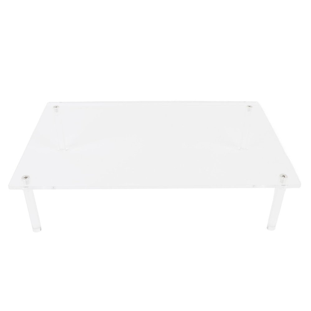 Acrylic Riser Monitor Stand,Portable Multipurpose Clear Acrylic Laptop Stand Riser Universal Saves Space Computer Desk Organizer Shelf