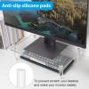 Acrylic Riser Monitor Stand,Portable Multipurpose Clear Acrylic Laptop Stand Riser Universal Saves Space Computer Desk Organizer Shelf view 4