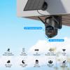 4G LTE Cellular Security Camera Outdoor, No wifi Security Camera with SIM Card, Security Cameras Wireless Outdoor Solar Powered, 2K HD Color Night Vision, 360 PTZ, PIR Sensor, 2-way Talk, SD/cloud view 3