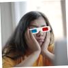 CAXUSD 100pcs Cardboard Glasses Anaglyph Eyewear Lightweight Portable for Home Theater view 3