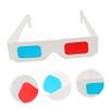 CAXUSD 100pcs Cardboard Glasses Anaglyph Eyewear Lightweight Portable for Home Theater view 4