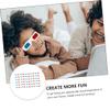 KONTONTY 30pcs Glasses Anaglyph Eyewear for Movies Games DVDs Cardboard Frames for Boys and Girls Adults Harm for view 3