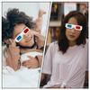 KONTONTY 30pcs Glasses Anaglyph Eyewear for Movies Games DVDs Cardboard Frames for Boys and Girls Adults Harm for view 4