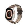 Full Grain Genuine Leather Watch Bands Compatible with Apple Watch Band 38mm 40mm 41mm 42mm 44mm 45mm 46mm 49mm Custom Strap for iWatch Series 10 9 8 7 6 5 & SE Watch Ultra and Watch Ultra 2 For Women and For Men Handmade Strap (Dark Brown) view 1
