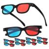 CAXUSD 10pcs Red- Lens Glasses for Movies Tv and Projectors Compatible Standard Monitors and Screens Lifelike Viewing view 1