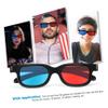 CAXUSD 10pcs Red- Lens Glasses for Movies Tv and Projectors Compatible Standard Monitors and Screens Lifelike Viewing view 4