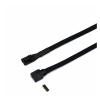 Chunsu Fan/Hub/Lighting Node/RGB ARGB Adapter Cable Sleeved 3Pin/4Pin Fan to 5V 3Pin RGB Cable-50cm(Sleeved,4p M to RGB) view 1