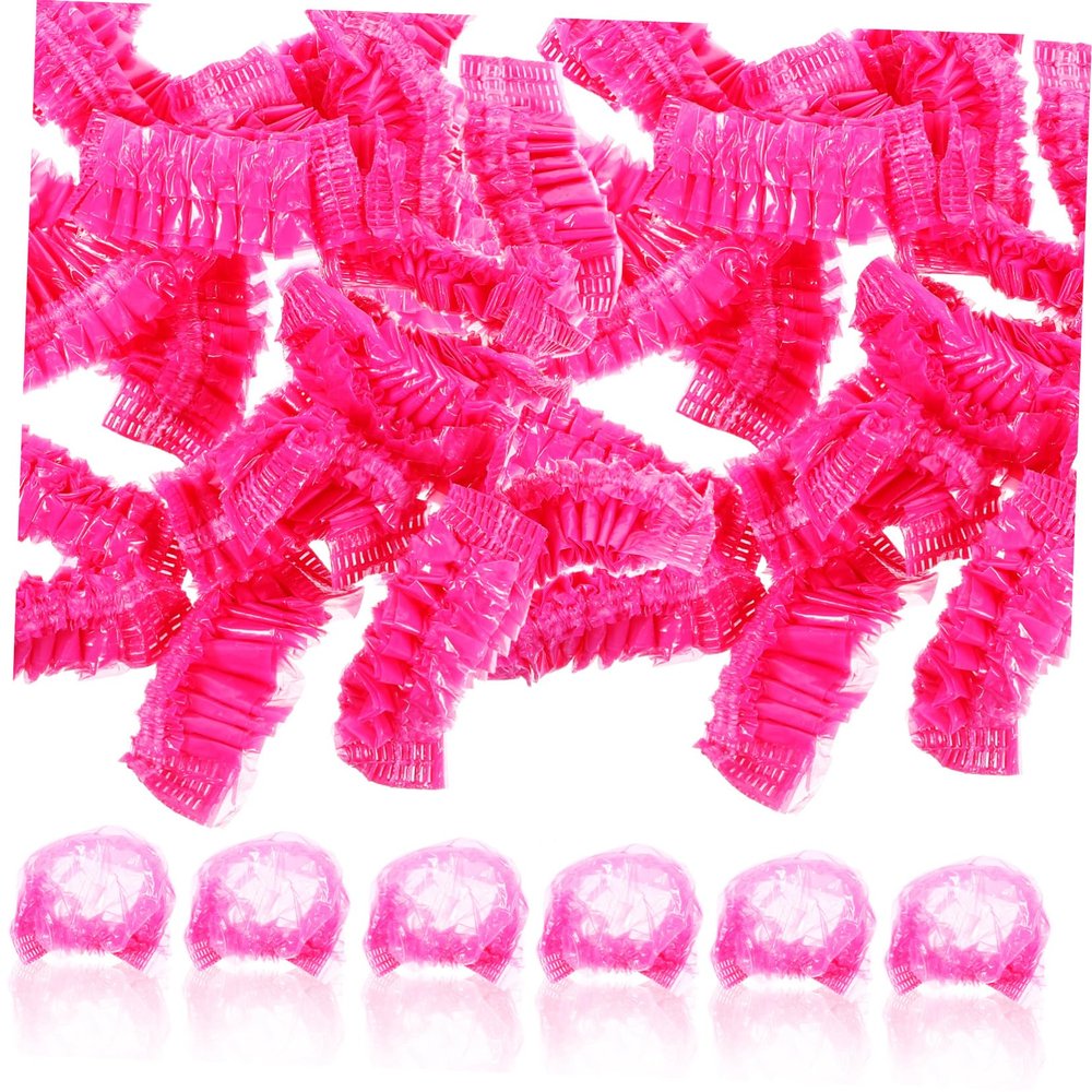 Pink PE Ear Covers 500pcs for Hair Dye Splash Protection