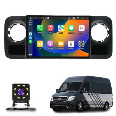 13.3 Inch Android 13 Car Multimedia Stereo Radio for Mercedes-Benz Sprinter (2018-2022), 4K HD Touch Screen Support WiFi Bluetooth Steering Wheel Control Carplay, 8 Core(Size:8+256 G)