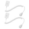 Gadpiparty 2pcs Retractable Tether for Remote Controls and Devices Lost Phone and Tablet Hanger Strong Adhesive for view 1