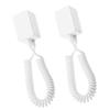 Gadpiparty 2Pcs Strong Self-Adhesive Retractable Remote Tether with Hook for Tv Remote Controls and Phone Models Anti-Lost Spring Cable Leash for Secure Storage and Theft Prevention view 1