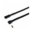 Chunsu Fan/Hub/Lighting Node/RGB ARGB Adapter Cable Sleeved 3Pin/4Pin Fan to 5V 3Pin RGB Cable-50cm(No Sleeve,3P F to RGB) view 1