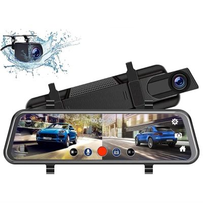 10 hd multi-function touch screen car recorder, car recorder wifi, Car Camera - Dash Cam Front and Rear, Dash Cam WiFi FHD 1080P Car Camera, 10 inch hd multifunction car recorder(1set(wifi)+64g storag