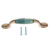 TOBBOMEY Oil Rubbed Cabinet Knobs Ceramic Handle for Dresser Modern Wardrobe Handle Easy Install view 1