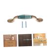 TOBBOMEY Oil Rubbed Cabinet Knobs Ceramic Handle for Dresser Modern Wardrobe Handle Easy Install view 4