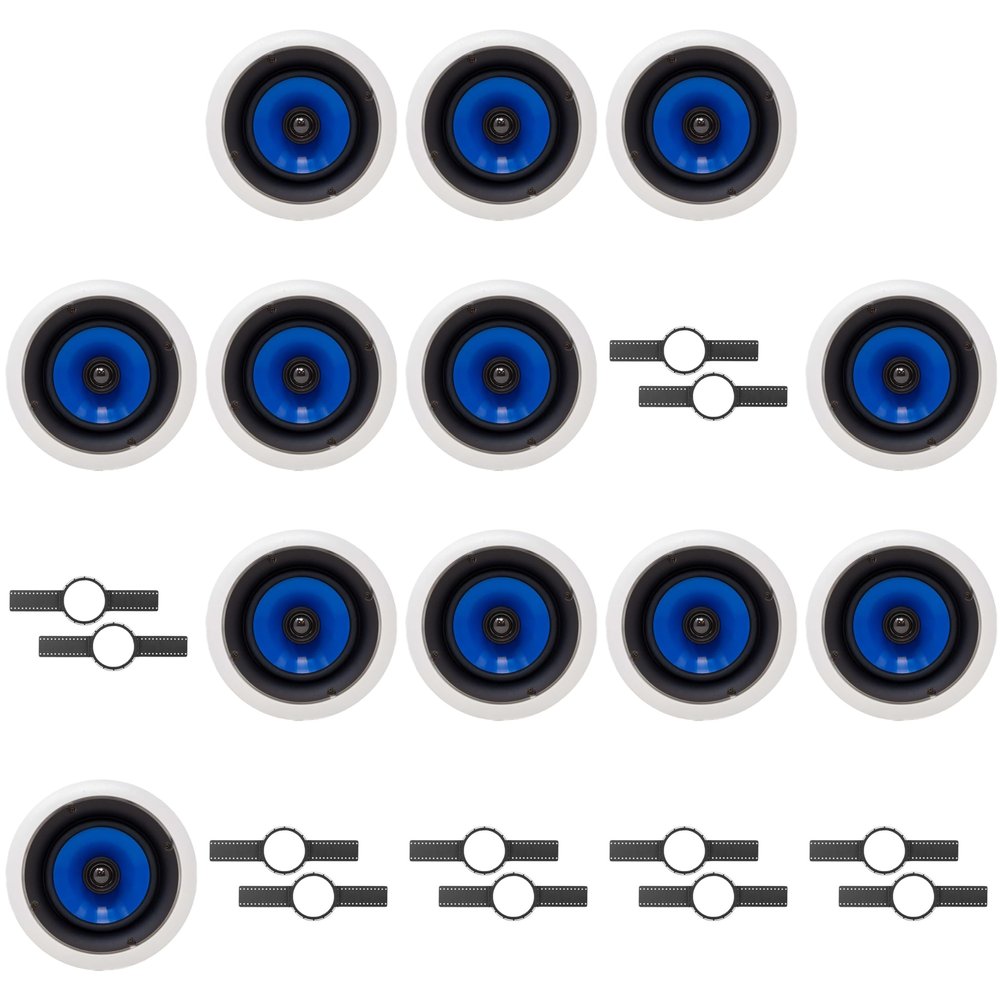 12 Legrand HT5650 5000 Series 6.5" in-Ceiling Speaker (Sold Individually) + Install KIT (PRE Construction Bracket)
