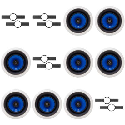 8 Legrand HT5650 5000 Series 6.5" in-Ceiling Speaker (Sold Individually) + Install KIT (PRE Construction Bracket)