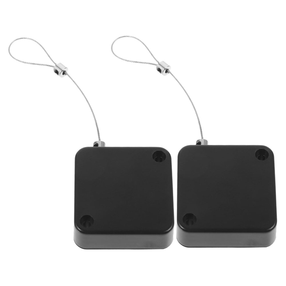 ULTECHNOVO 2pcs Retractable Steel Wire Cable Tether Lock for -Theft and Loss Prevention Automatic Telescopic Holder for Electronic Devices Compact and Convenient Design