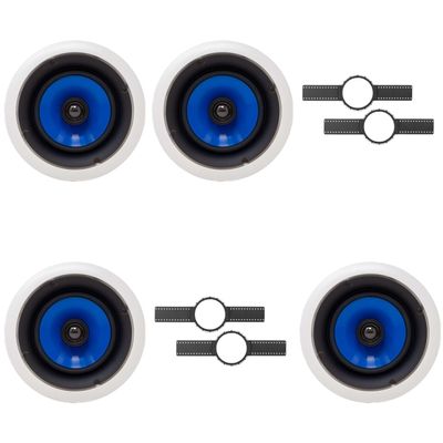4 Legrand HT5650 5000 Series 6.5" in-Ceiling Speaker (Sold Individually) + Install KIT (PRE Construction Bracket)